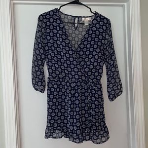 Navy Blue Romper